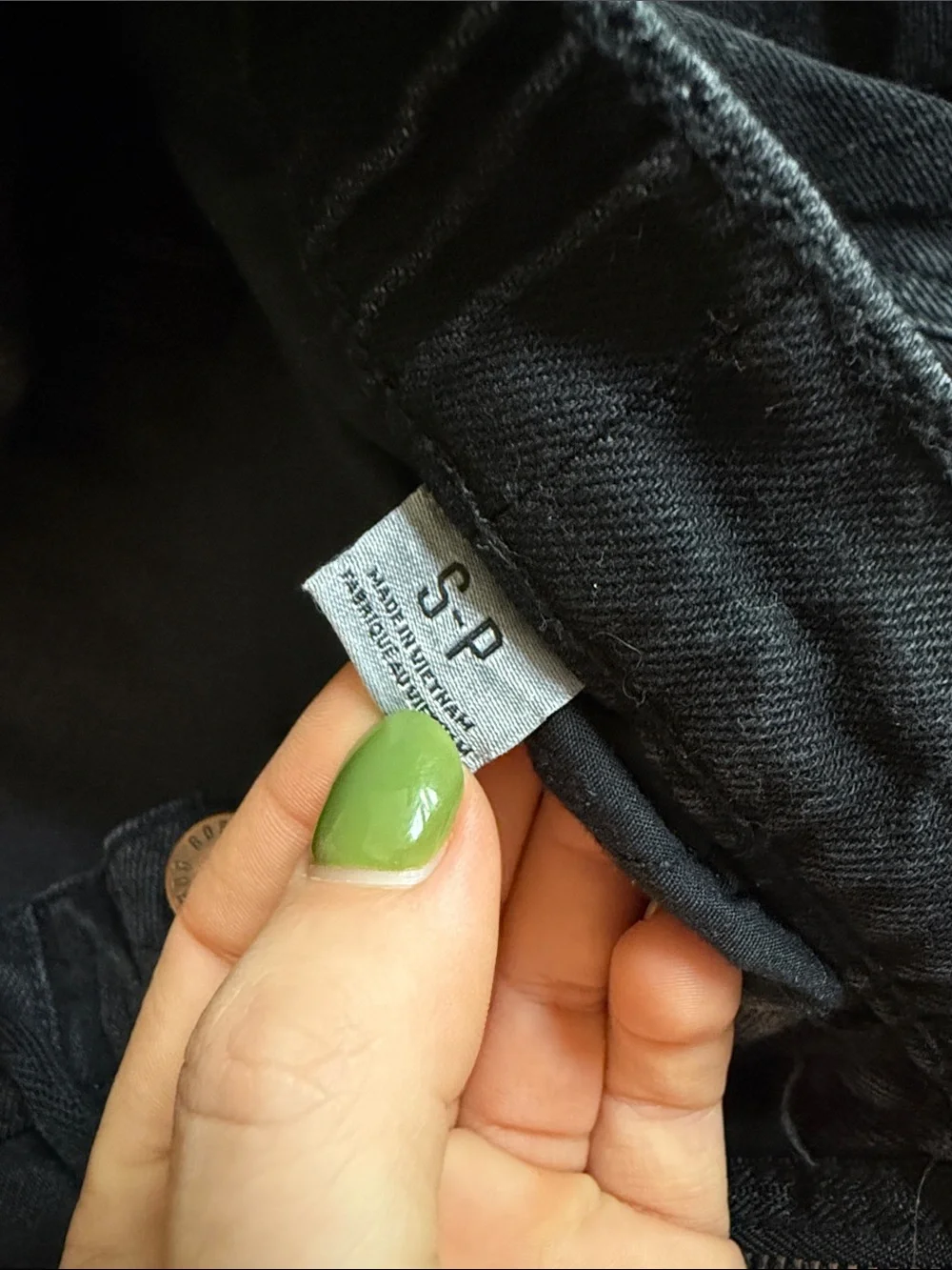 BDG Black Women's Cargo Pants with Drawstring Waist - Picture 4 of 5